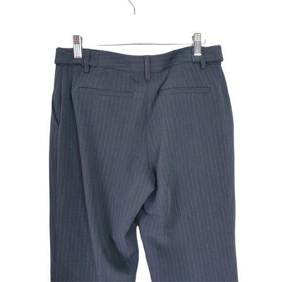 VANHEUSEN Womens Pants 2R Pinstripe Stretchy Gray Pink Mid Rise Office Career - Picture 6 of 11